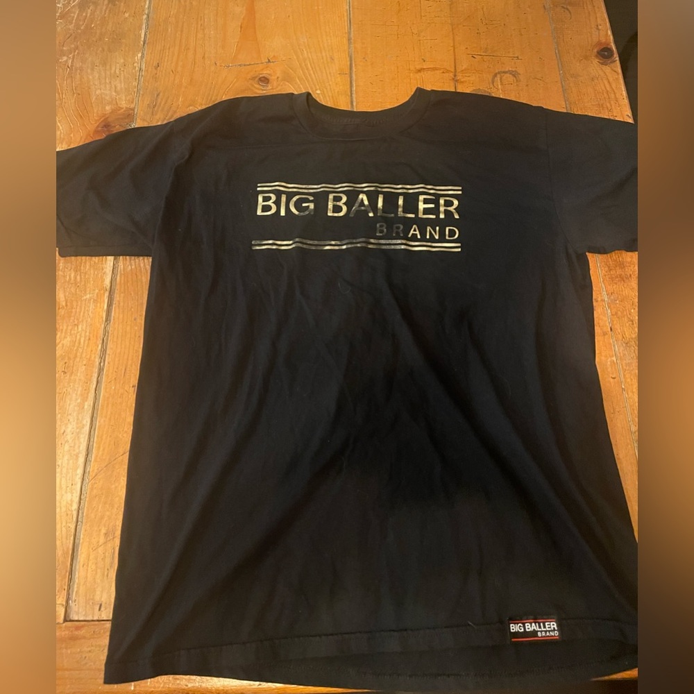 Mens Big Baller Brand BBB Gold foil T-shirt
